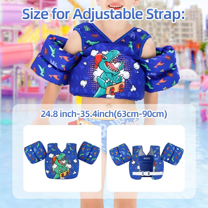 DOOHALO Kids Swim Floats for 28-70 Pounds Kid Arm Shoulder Float Vest Fit for 2-8 Years Older Boys Girls Toddler Baby Children - Image 5